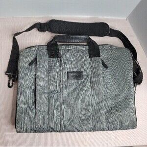 Targus Unisex Laptop Messenger Shoulder Bag Grey Zipper 15 X 12